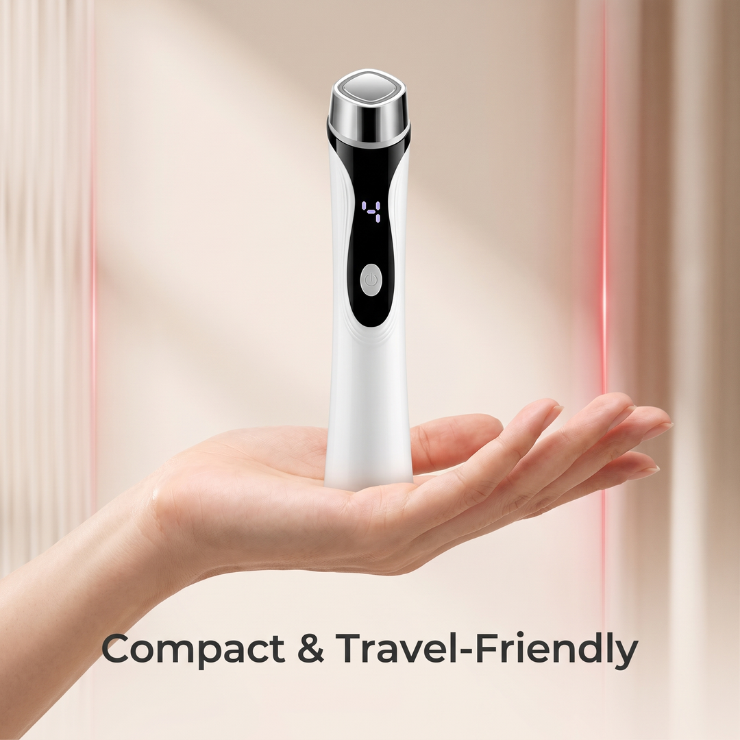 Professional 4-in-1 Microcurrent Facial Device LED Light Therapy Skin Massager Contouring Lifting Firming Face Care Tool for Home Use