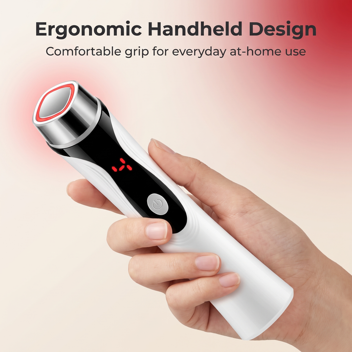Professional 4-in-1 Microcurrent Facial Device LED Light Therapy Skin Massager Contouring Lifting Firming Face Care Tool for Home Use
