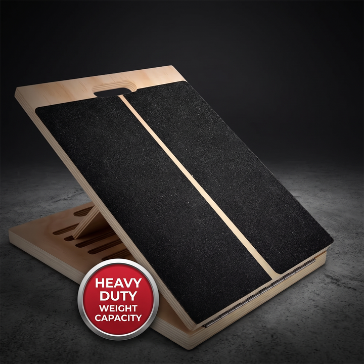 Professional Adjustable Slant Board Wooden Calf Stretching Board Non-Slip Squat Wedge Stretch Board for Home Gym Mobility Strength Training