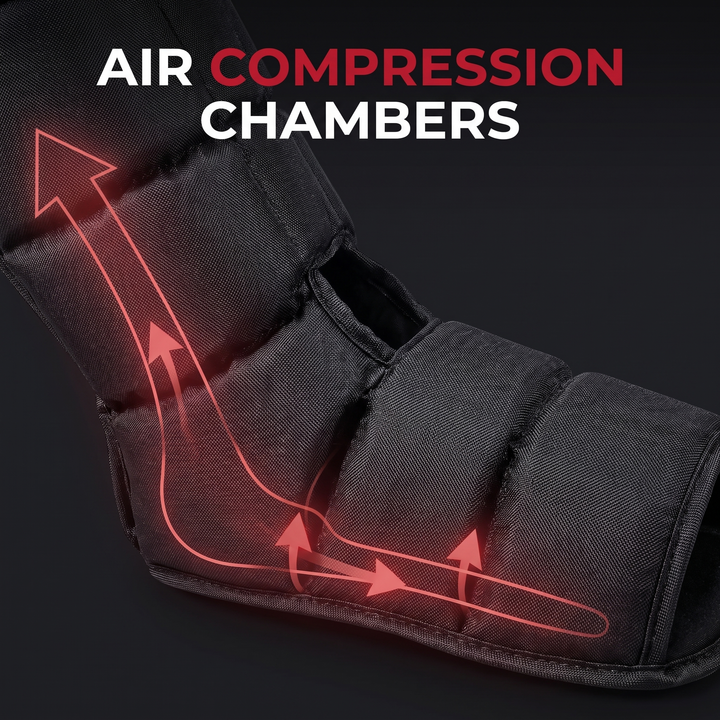 Professional Air Compression Foot and Leg Massager Calf Foot Massage Machine with Adjustable Pressure Settings for Circulation Recovery and Relaxation Home Use