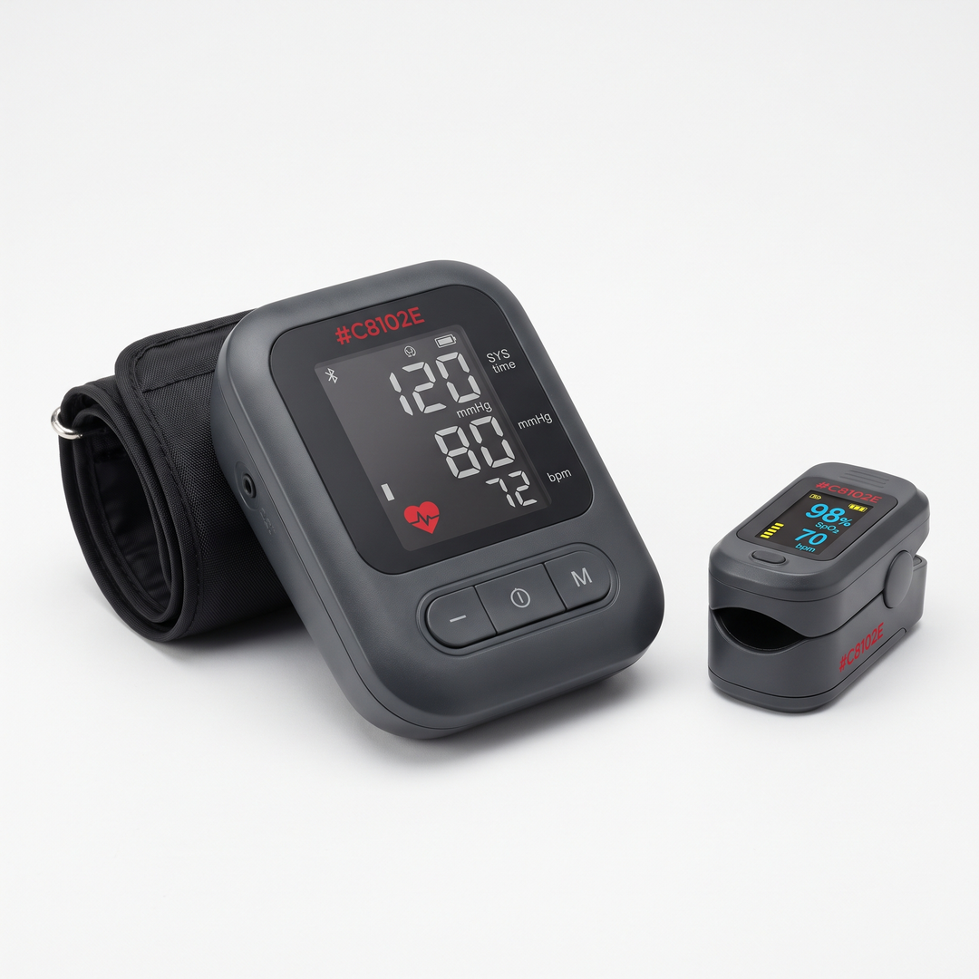 Professional Blood Pressure Monitor Upper Arm Automatic Digital BP Monitor with Heart Rate Detection Home Health Monitoring Portable