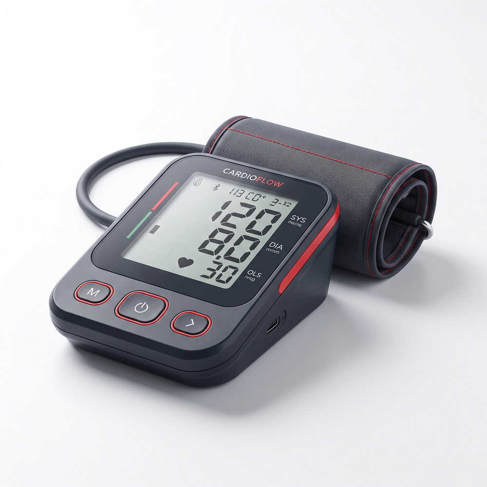 Professional Blood Pressure Monitor Upper Arm Cuff Heart Rate Monitor Pulse Oximeter Home Health Monitoring Device Digital BP Meter