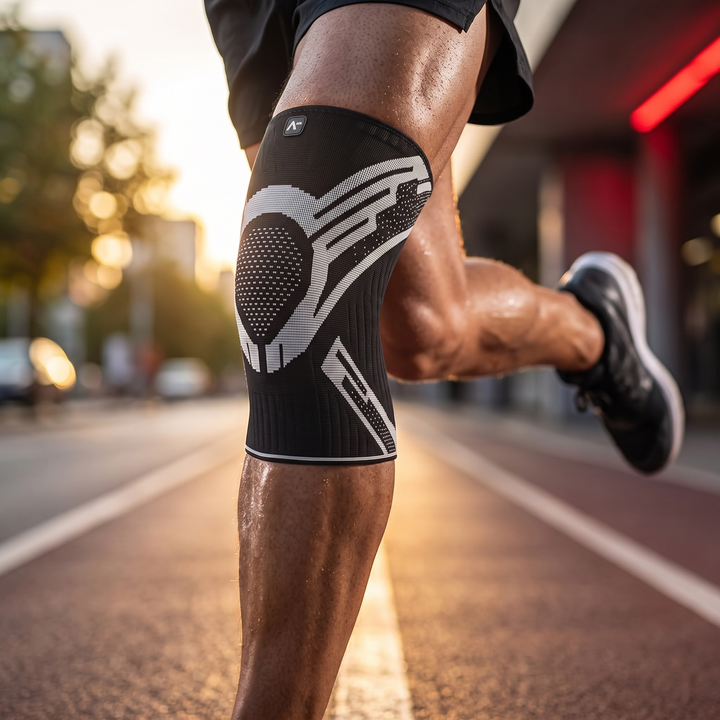 Professional Compression Knee Support Sleeve Elastic Breathable Knee Brace Sports Protector for Gym Running Basketball Volleyball Fitness Recovery