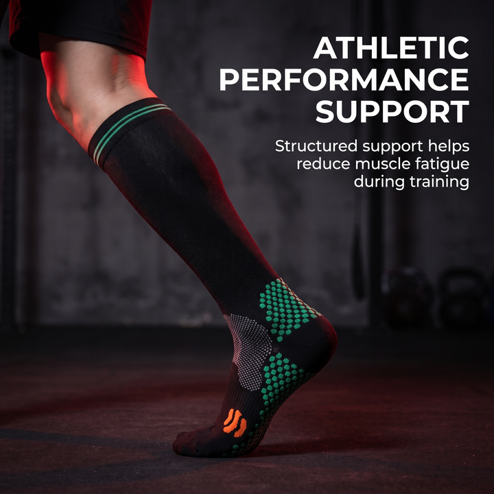 Professional Compression Sports Socks Graduated Support Stockings for Running Cycling Golf Rugby Nursing Circulation Recovery Unisex