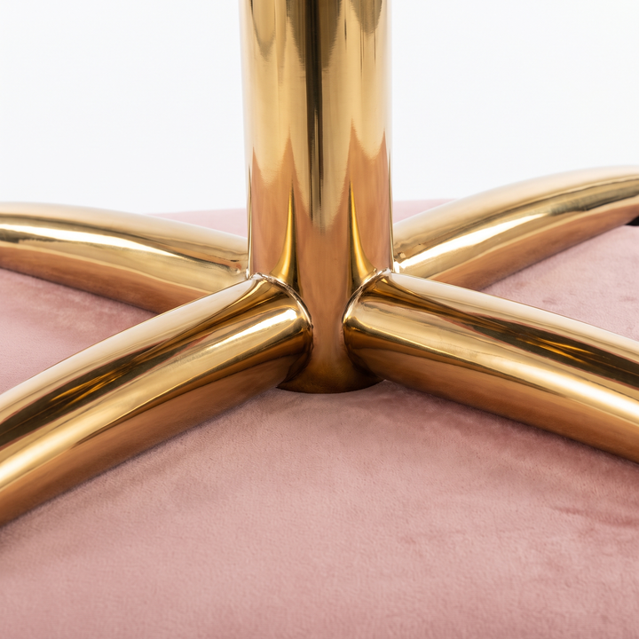 Professional Curved Reclining Facial Bed Adjustable Massage Treatment Table Beauty Salon Spa Lash Tattoo Microblading Cosmetic Bed Gold Cross Base