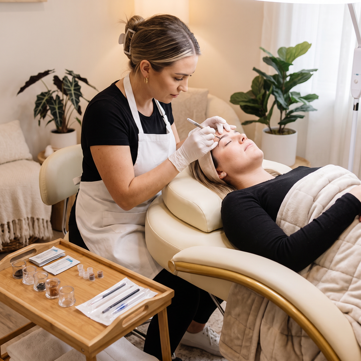 Professional Curved Reclining Facial Bed Adjustable Massage Treatment Table Beauty Salon Spa Lash Tattoo Microblading Cosmetic Bed Gold Cross Base