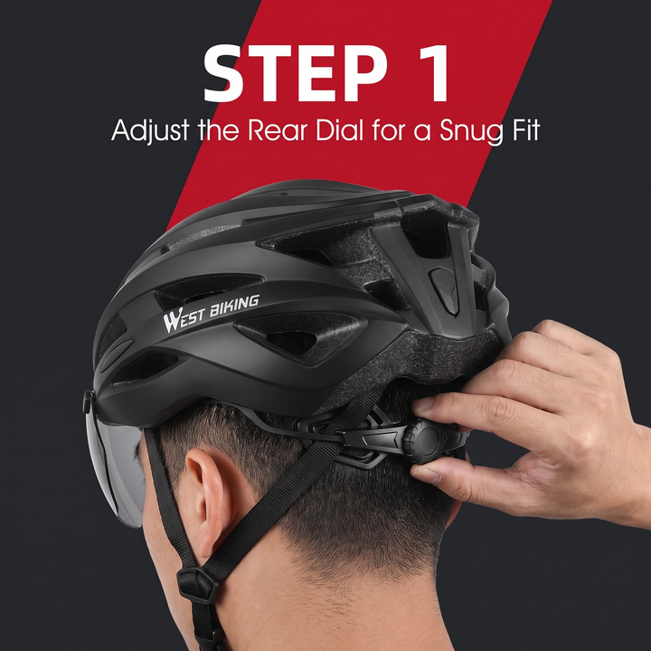Professional Cycling Helmet with Magnetic Goggle Lens Integrated Moulding MTB Bike Helmet Breathable Ultralight Road Bicycle Safety Cap for Men Women
