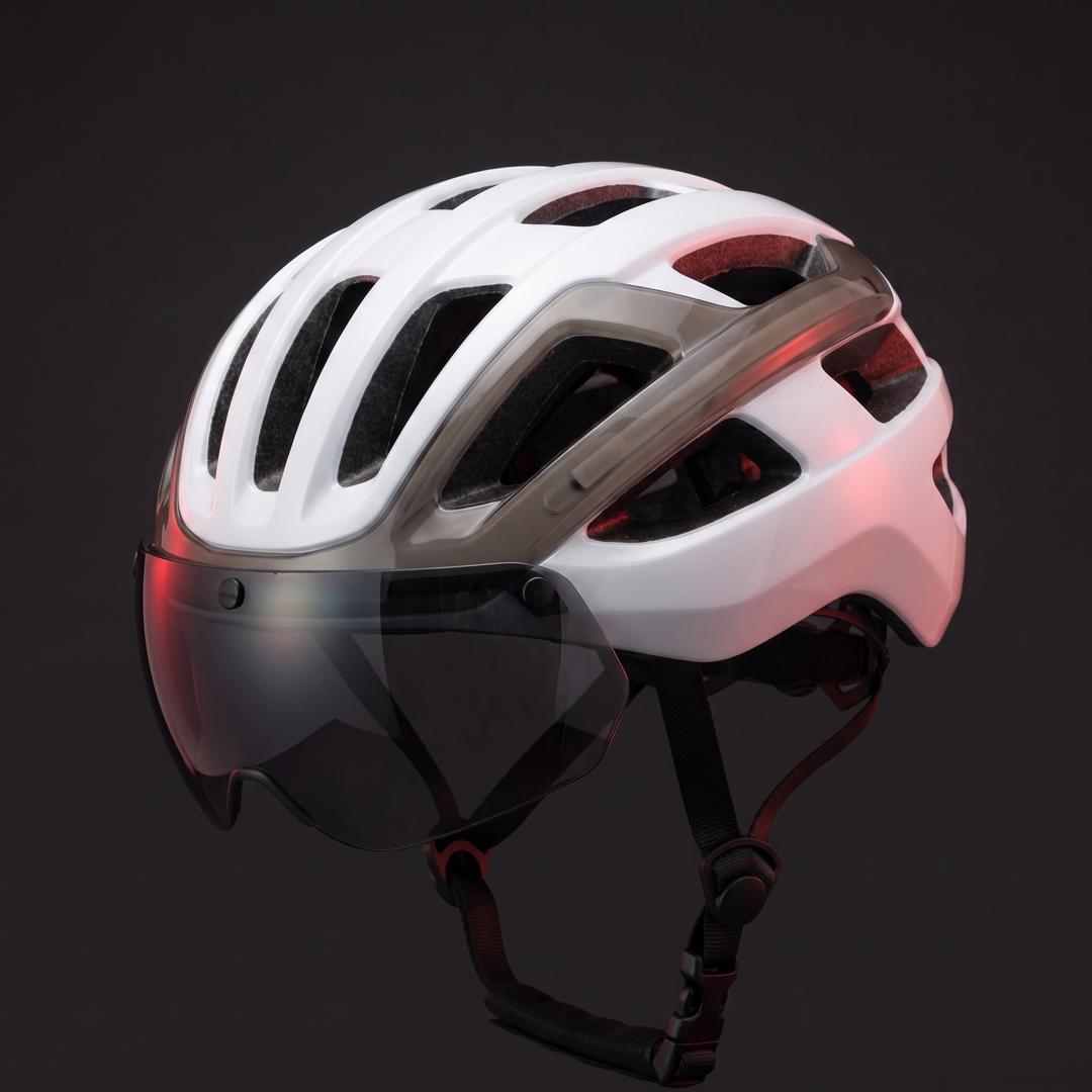 Professional Cycling Helmet with Magnetic Goggle Lens Integrated Moulding MTB Bike Helmet Breathable Ultralight Road Bicycle Safety Cap for Men Women