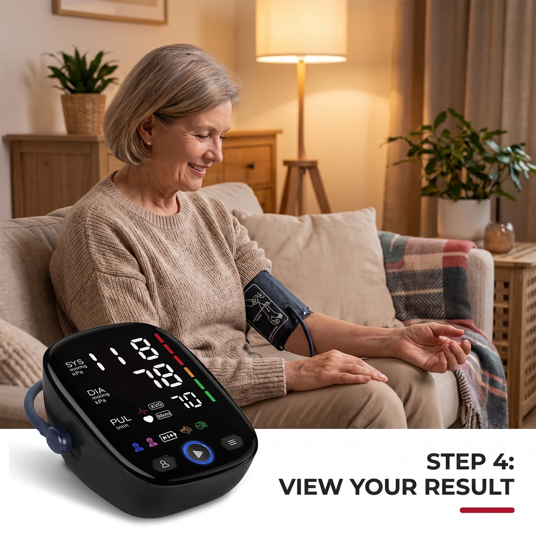 Professional Digital Blood Pressure Monitor Upper Arm Automatic BP Cuff Machine LED Display Sphygmomanometer Home Use Health Monitoring