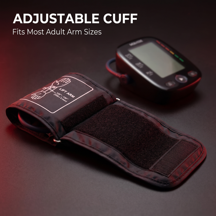 Professional Digital Blood Pressure Monitor Upper Arm Automatic BP Cuff Machine LED Display Sphygmomanometer Home Use Health Monitoring