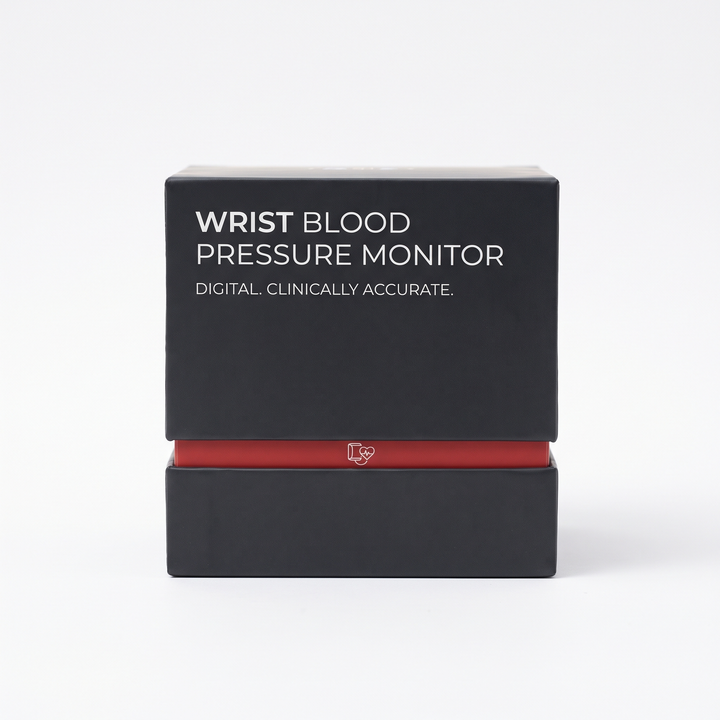 Professional Digital Wrist Blood Pressure Monitor Automatic Sphygmomanometer BP Pulse Rate Meter Heart Rate Tonometer Home Use