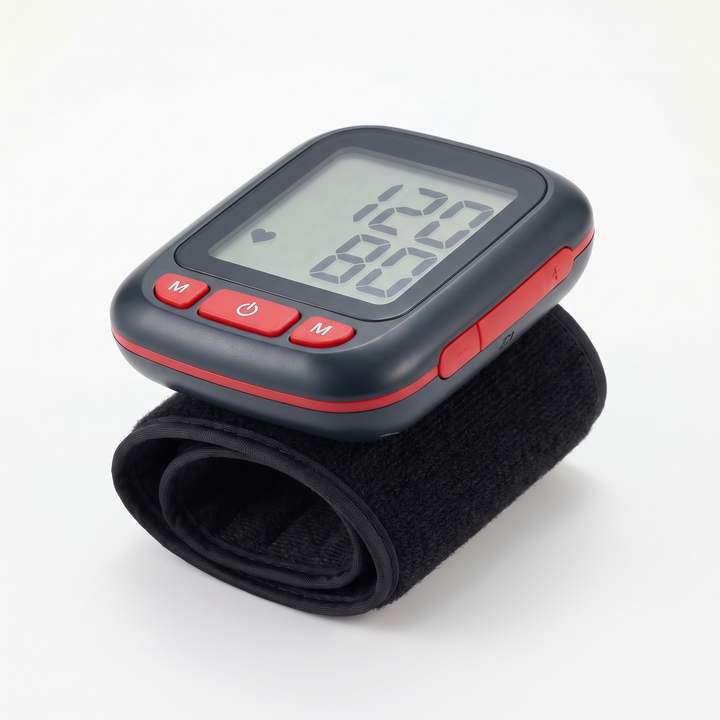 Professional Digital Wrist Blood Pressure Monitor Automatic Sphygmomanometer BP Pulse Rate Meter Heart Rate Tonometer Home Use