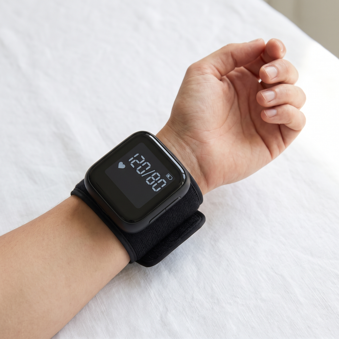 Professional Digital Wrist Blood Pressure Monitor Automatic Sphygmomanometer BP Pulse Rate Meter Heart Rate Tonometer Home Use