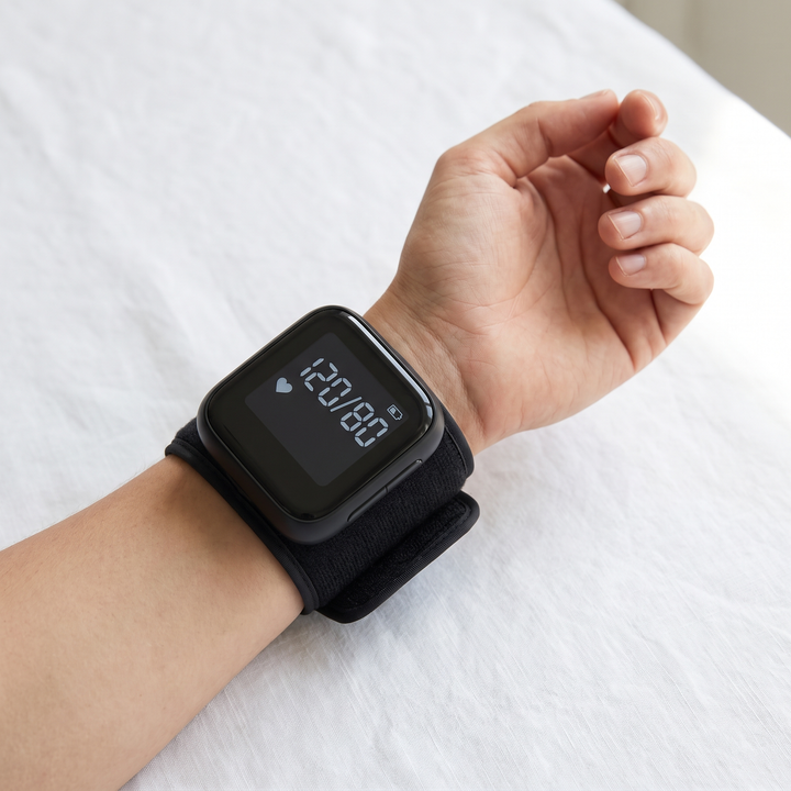 Professional Digital Wrist Blood Pressure Monitor Automatic Sphygmomanometer BP Pulse Rate Meter Heart Rate Tonometer Home Use