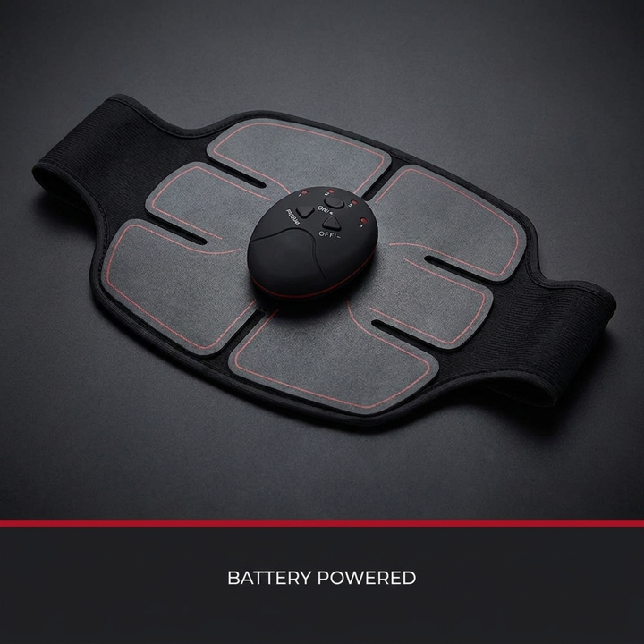 Professional EMS Abs Trainer Abdominal Muscle Stimulator Electric Toning Belt Wireless USB Rechargeable Home Gym Fitness Training Belt