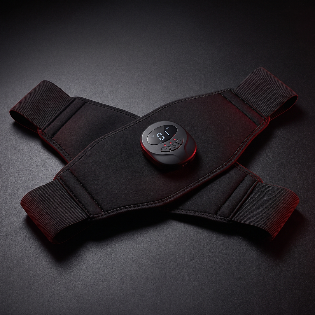 Professional EMS Muscle Stimulator Belt Abdominal Toner ABS Trainer Arm Leg Thigh Body Exerciser Massager for Home Gym Fitness Workout Recovery