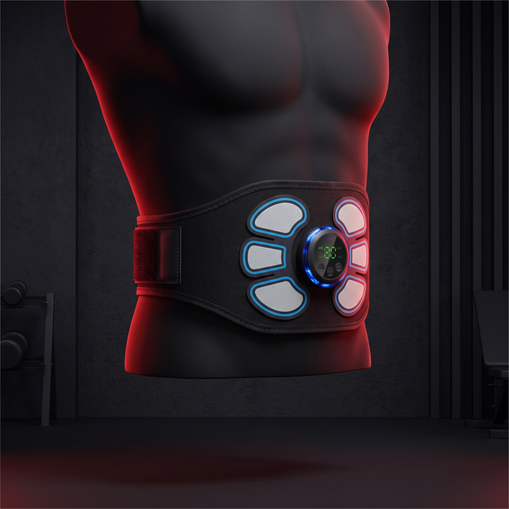 Professional EMS Muscle Stimulator Belt Abdominal Toning Belt Electric ABS Trainer Arm Leg Back Muscle Stimulation Fitness Massager Home Gym
