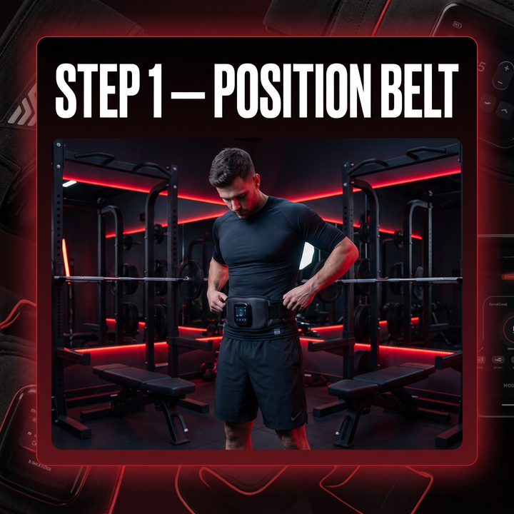 Professional EMS Muscle Stimulator Belt Abdominal Toning Training Belt Electric Body Massager Muscle Relaxation Fitness Recovery Waist Toning for Home Gym Workout