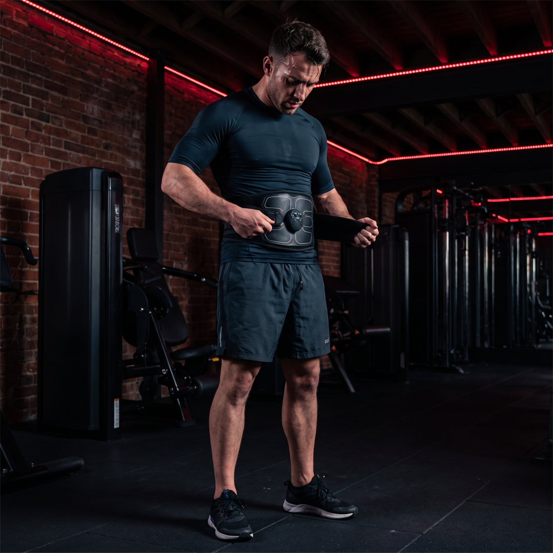 Professional EMS Muscle Stimulator Belt Abdominal Toning Training Belt Electric Body Massager Muscle Relaxation Fitness Recovery Waist Toning for Home Gym Workout