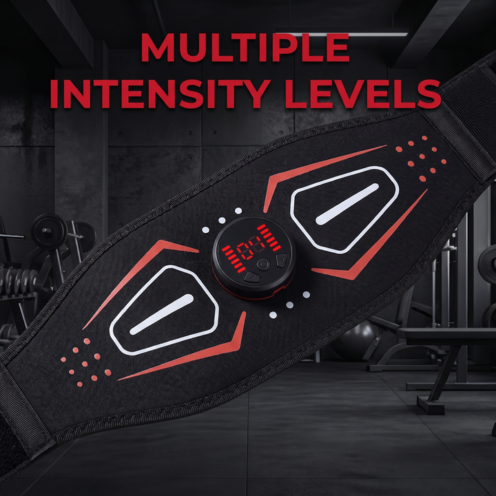 Professional EMS Muscle Stimulator Belt Abdominal Toning Training Belt Electric Body Massager Muscle Relaxation Fitness Recovery Waist Toning for Home Gym Workout