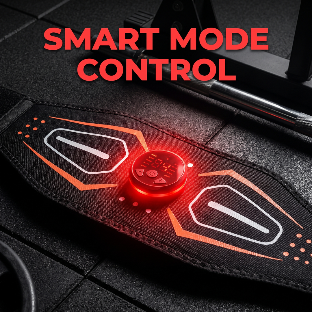 Professional EMS Muscle Stimulator Belt Abdominal Toning Training Belt Electric Body Massager Muscle Relaxation Fitness Recovery Waist Toning for Home Gym Workout