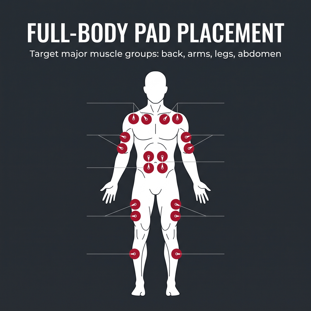 Professional EMS TENS Muscle Stimulator Full Body Massage Device 16 Modes Electric Pulse Massager Electrostimulator for Muscle Recovery Home Use