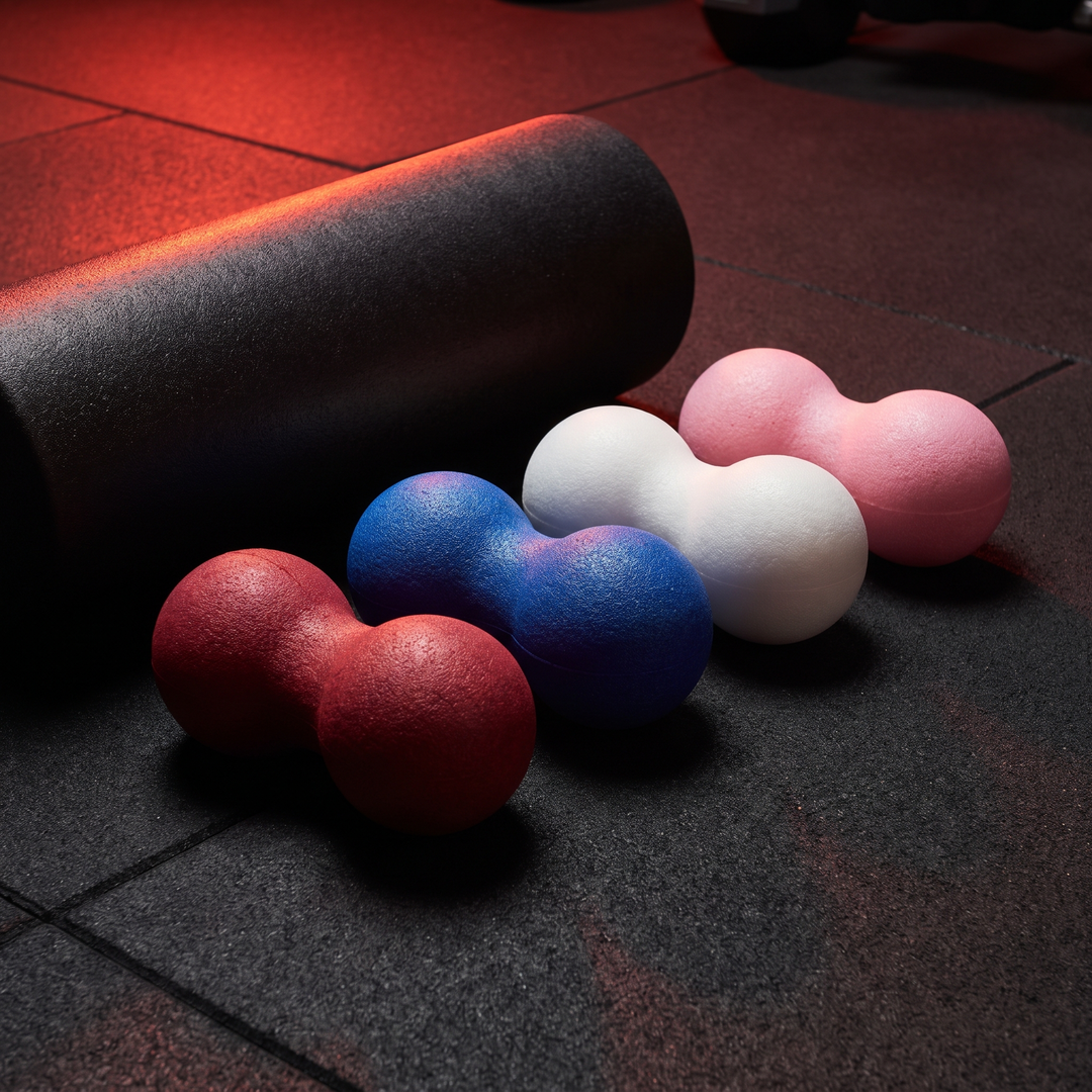 Professional EPP Peanut Massage Ball High Density Foam Roller Ball Myofascial Release Trigger Point Relief Muscle Recovery Fitness Yoga Rehabilitation