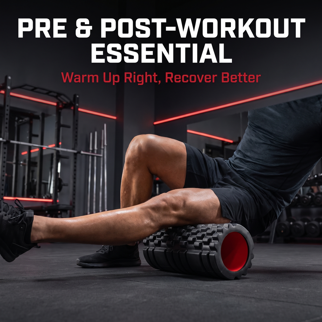 Professional EVA Foam Roller for Back Legs Waist Deep Tissue Muscle Recovery Massage Myofascial Release Home Gym Mobility Fitness Tool