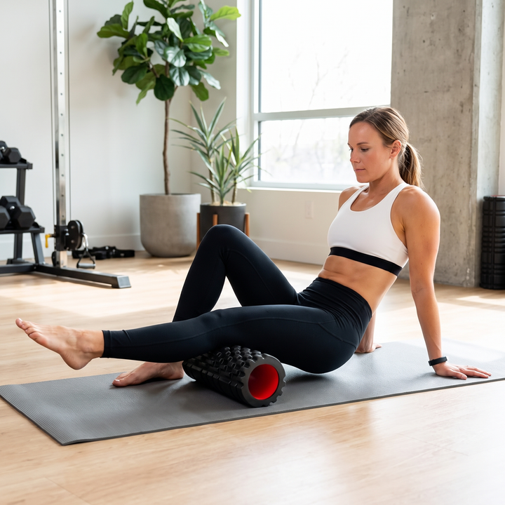 Professional EVA Foam Roller for Back Legs Waist Deep Tissue Muscle Recovery Massage Myofascial Release Home Gym Mobility Fitness Tool