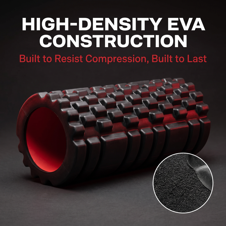 Professional EVA Foam Roller for Back Legs Waist Deep Tissue Muscle Recovery Massage Myofascial Release Home Gym Mobility Fitness Tool