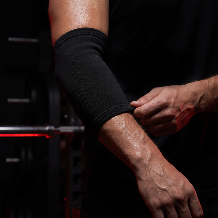 Professional Elbow Brace Compression Sleeve Arm Support for Tennis Elbow Golfers Elbow Tendonitis Workout Recovery Sleeve