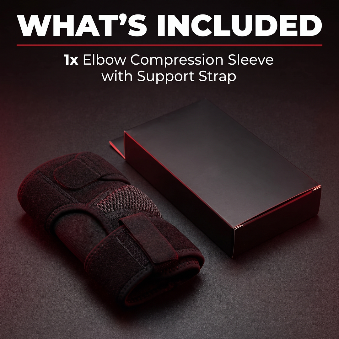 Professional Elbow Brace Compression Sleeve Elbow Support Strap for Tennis Elbow Golfers Elbow Tendonitis Bursitis Epicondylitis Sports Recovery Rehabilitation