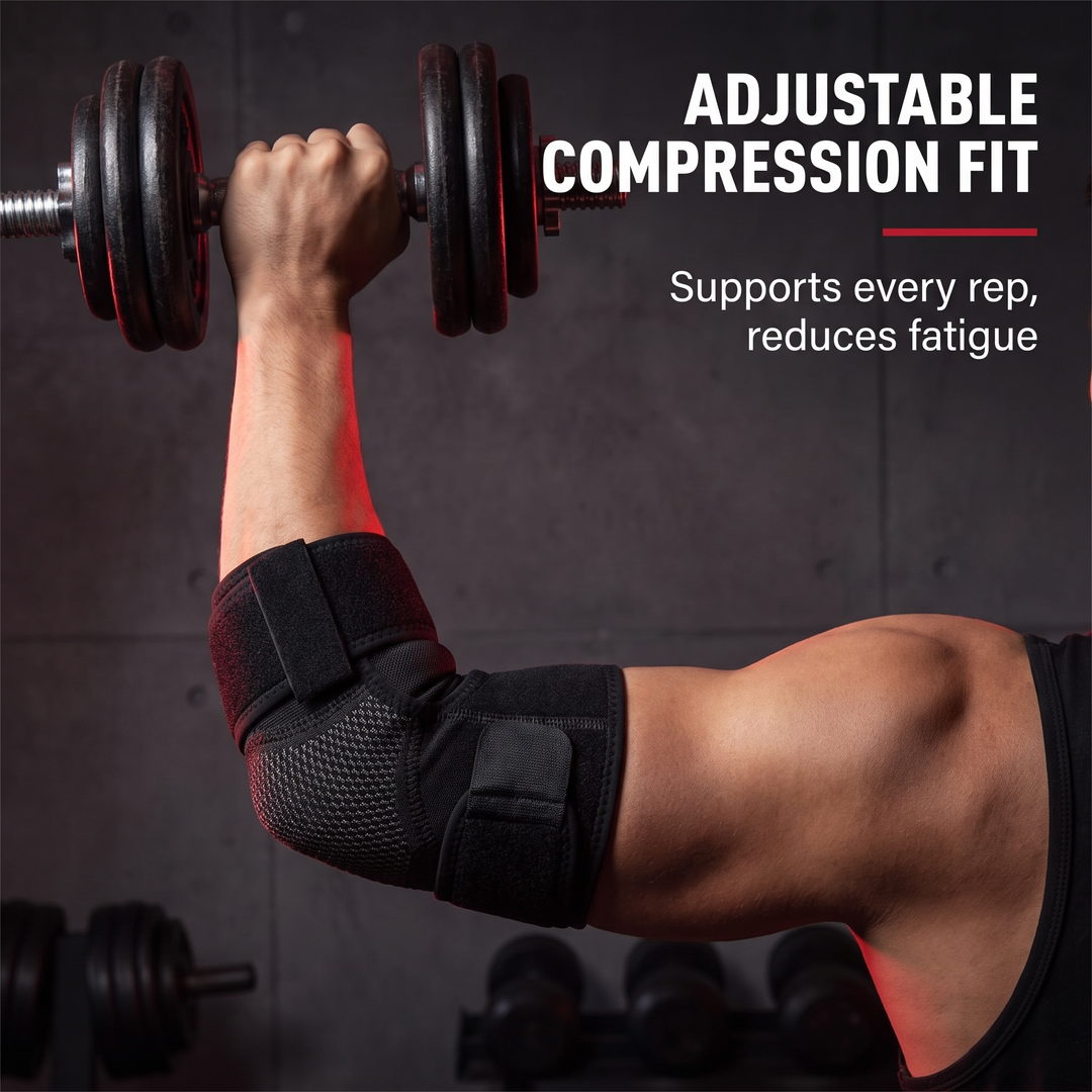 Professional Elbow Brace Compression Sleeve Elbow Support Strap for Tennis Elbow Golfers Elbow Tendonitis Bursitis Epicondylitis Sports Recovery Rehabilitation