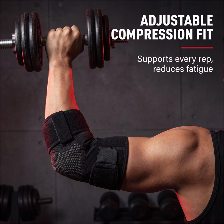 Professional Elbow Brace Compression Sleeve Elbow Support Strap for Tennis Elbow Golfers Elbow Tendonitis Bursitis Epicondylitis Sports Recovery Rehabilitation