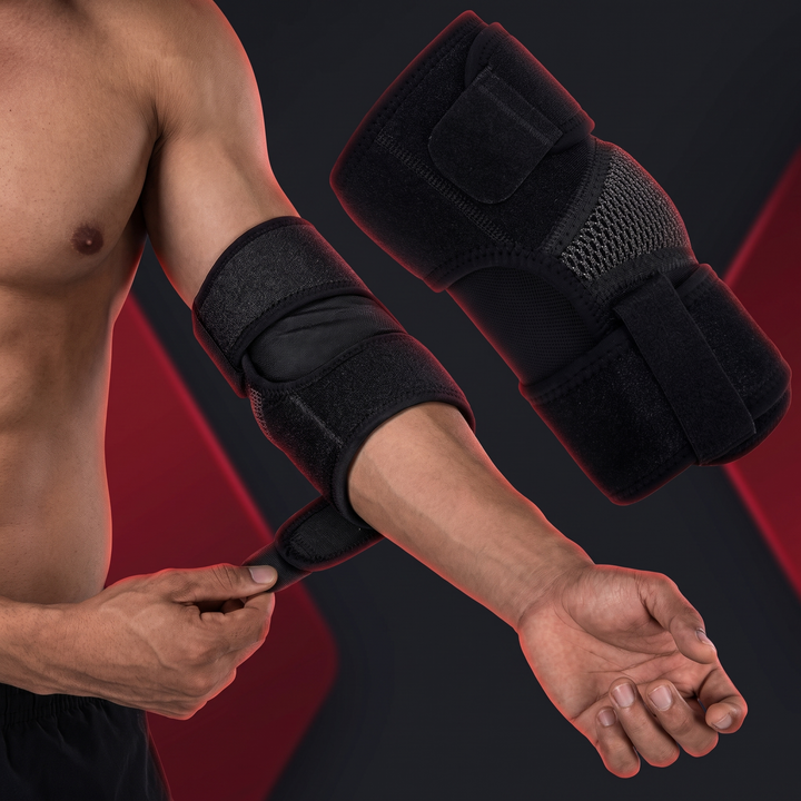 Professional Elbow Brace Compression Sleeve Elbow Support Strap for Tennis Elbow Golfers Elbow Tendonitis Bursitis Epicondylitis Sports Recovery Rehabilitation
