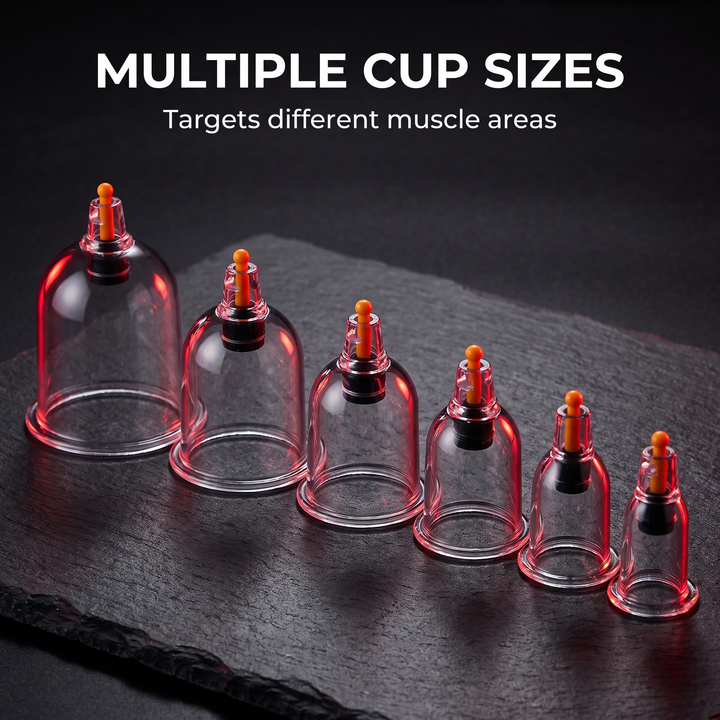 Professional Electric Cupping Therapy Device Vacuum Suction Cupping Set with Pressure Relief Valve Meridian Dredging Home Use Recovery Massage