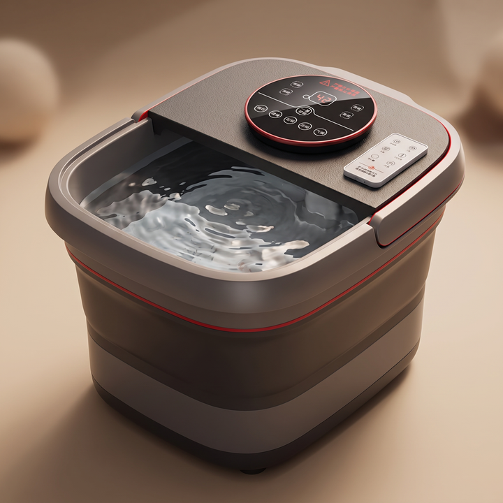 Professional Electric Foot Spa Bath Tub Foldable Foot Massager with Automatic Heating Temperature Control Warm Water Soaking Basin for Home Use Recovery