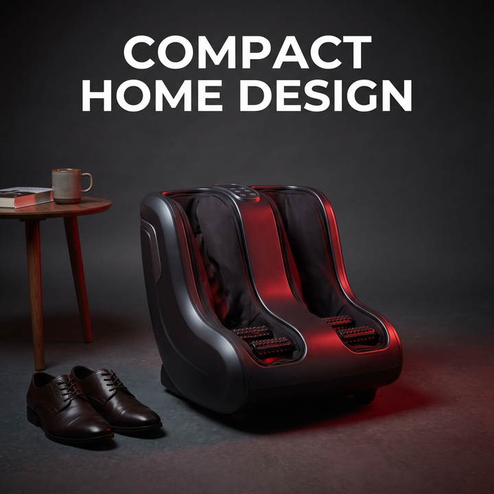 Professional Electric Foot and Calf Massager Shiatsu Kneading Heated Roller Deep Tissue Leg Massager for Stress Relief Relaxation Home Use Recovery
