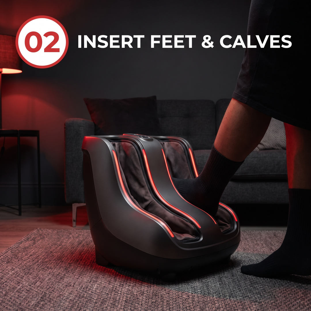 Professional Electric Foot and Calf Massager Shiatsu Kneading Heated Roller Deep Tissue Leg Massager for Stress Relief Relaxation Home Use Recovery