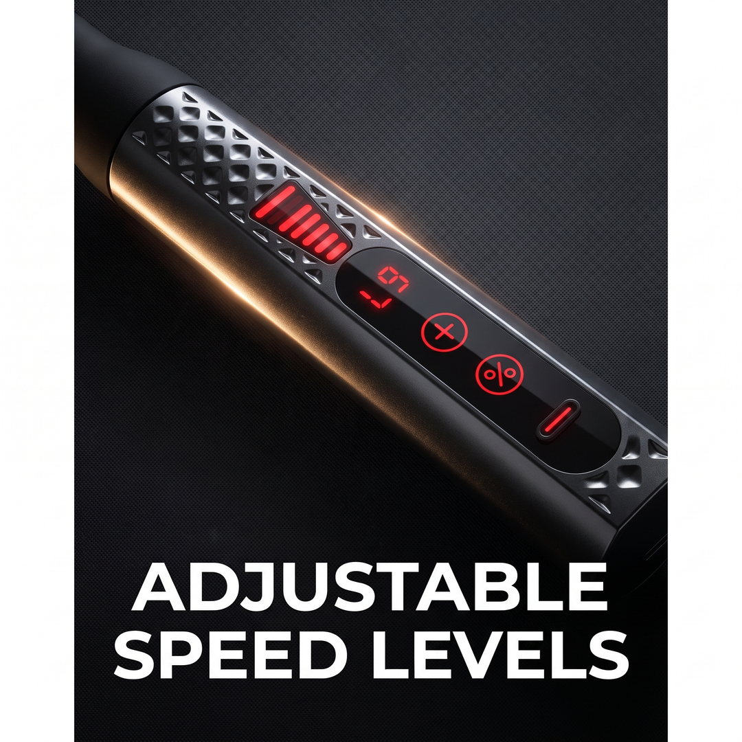 Professional Electric Massage Gun Long Bent Handle Deep Tissue Muscle Massager Rechargeable Percussion Massager for Back Neck Shoulders Muscle Relief Home Gym Recovery
