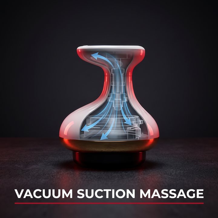 Professional Electric Massage Scraping Brush Body Meridian Dredging Cupping Tool Abdominal Back Massager for Home Use Recovery