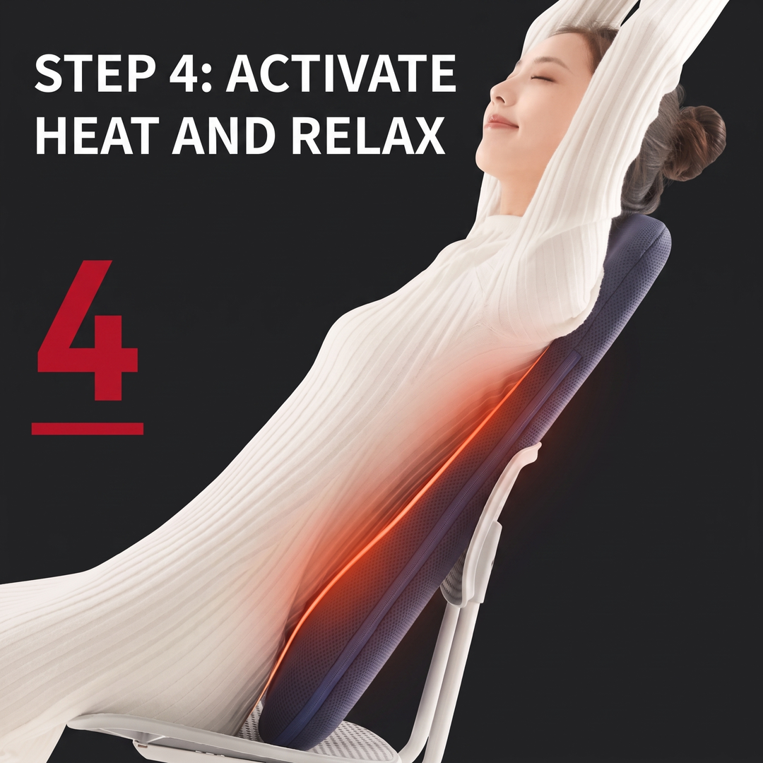 Professional Electric Shiatsu Back Massager with Heat Full Body Kneading Neck Shoulder Massage Cushion for Home Office Chair Use Relaxation Recovery