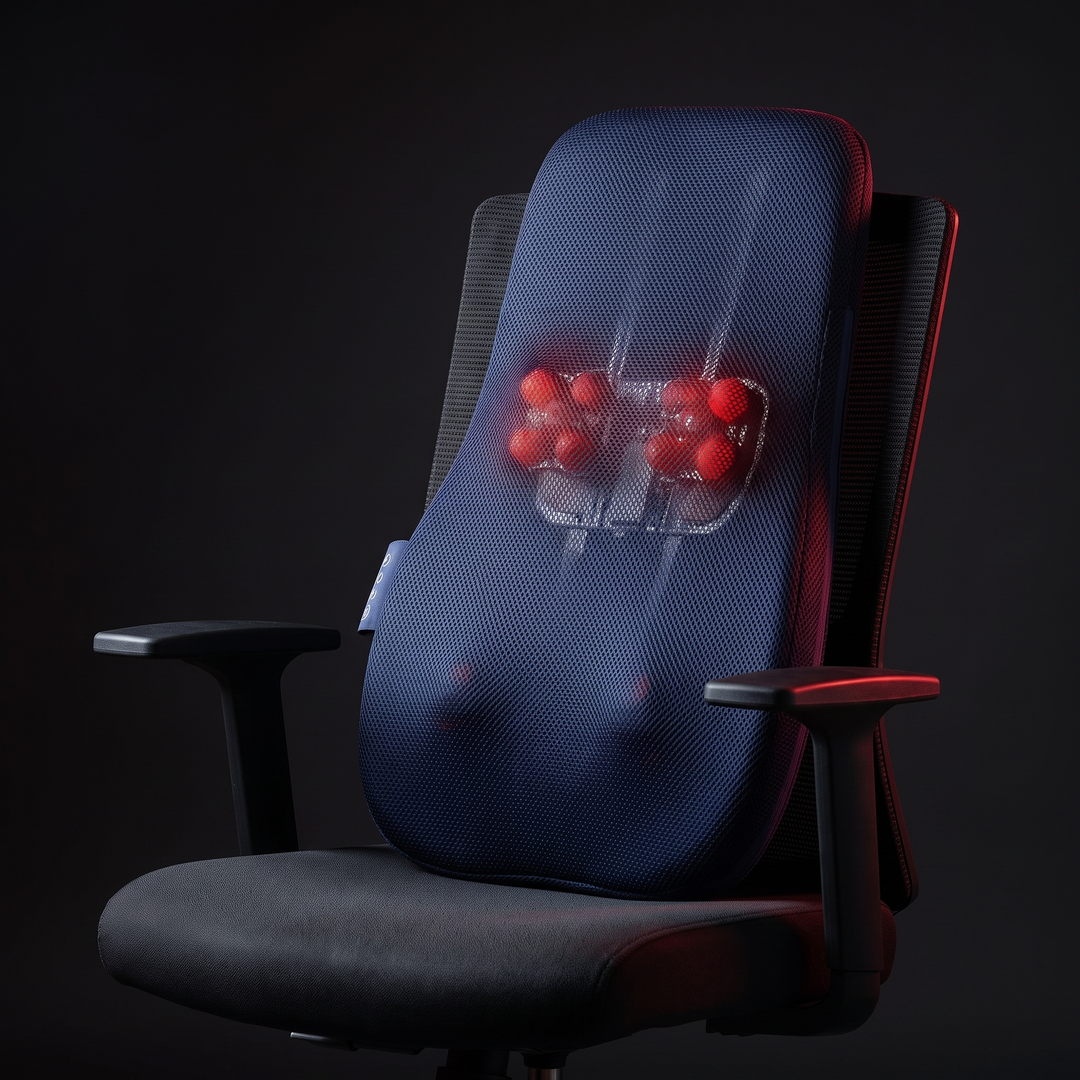 Professional Electric Shiatsu Back Massager with Heat Full Body Kneading Neck Shoulder Massage Cushion for Home Office Chair Use Relaxation Recovery