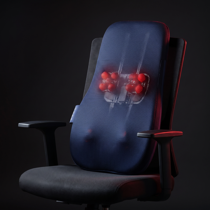 Professional Electric Shiatsu Back Massager with Heat Full Body Kneading Neck Shoulder Massage Cushion for Home Office Chair Use Relaxation Recovery