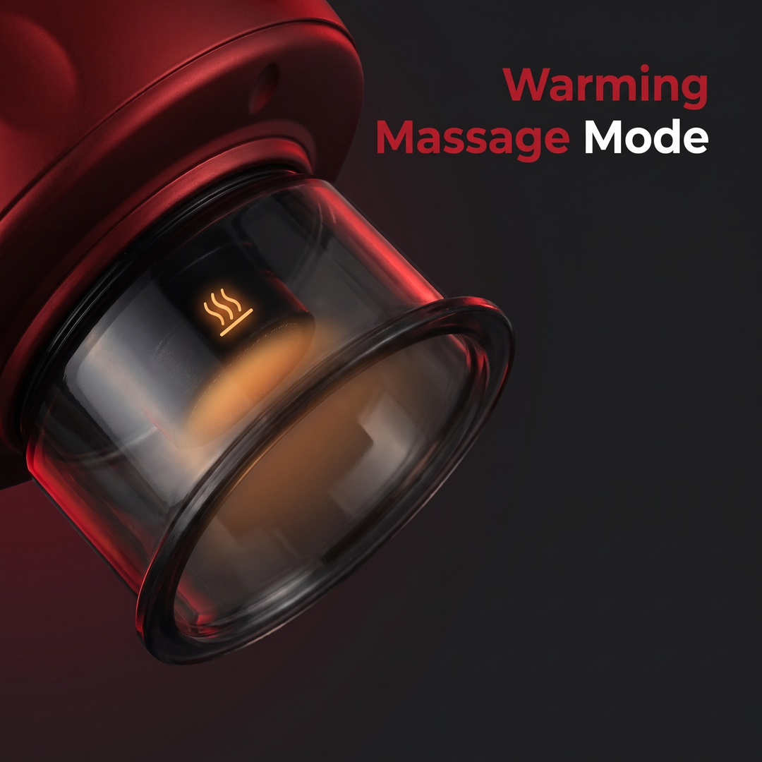 Professional Electric Vacuum Cupping Set Rechargeable Gua Sha Massager Adjustable Suction Cupping Therapy Device Skin Scraping Massage Tool for Home Use Recovery Muscle Relief