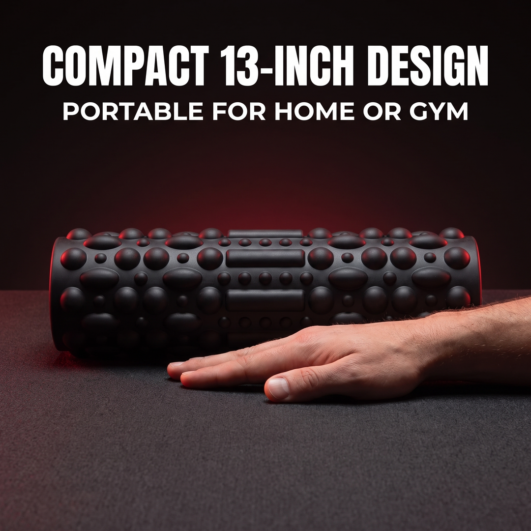Professional Electric Vibrating Foam Roller Rechargeable Muscle Recovery Roller 5 Vibration Modes for Deep Tissue Massage Myofascial Release Home Gym Fitness