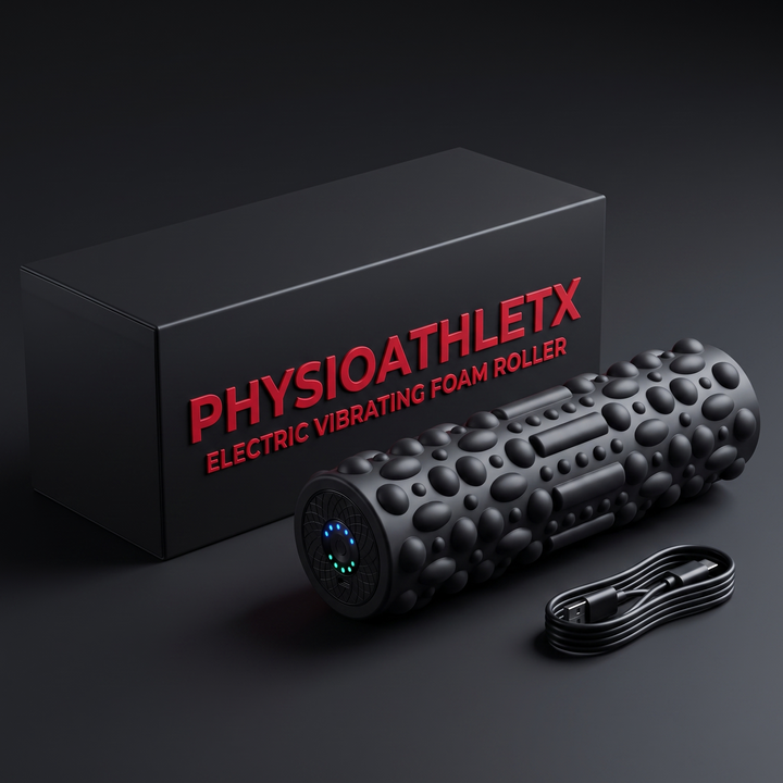 Professional Electric Vibrating Foam Roller Rechargeable Muscle Recovery Roller 5 Vibration Modes for Deep Tissue Massage Myofascial Release Home Gym Fitness