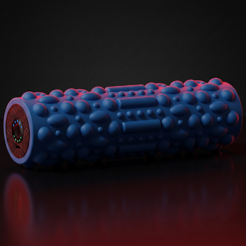 Professional Electric Vibrating Foam Roller Rechargeable Muscle Recovery Roller 5 Vibration Modes for Deep Tissue Massage Myofascial Release Home Gym Fitness