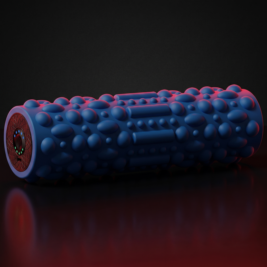 Professional Electric Vibrating Foam Roller Rechargeable Muscle Recovery Roller 5 Vibration Modes for Deep Tissue Massage Myofascial Release Home Gym Fitness