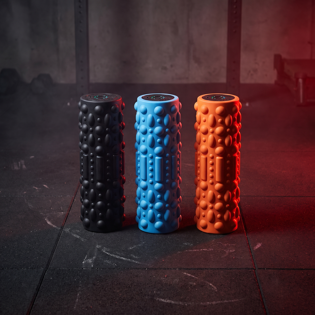 Professional Electric Vibrating Foam Roller Rechargeable Muscle Recovery Roller 5 Vibration Modes for Deep Tissue Massage Myofascial Release Home Gym Fitness